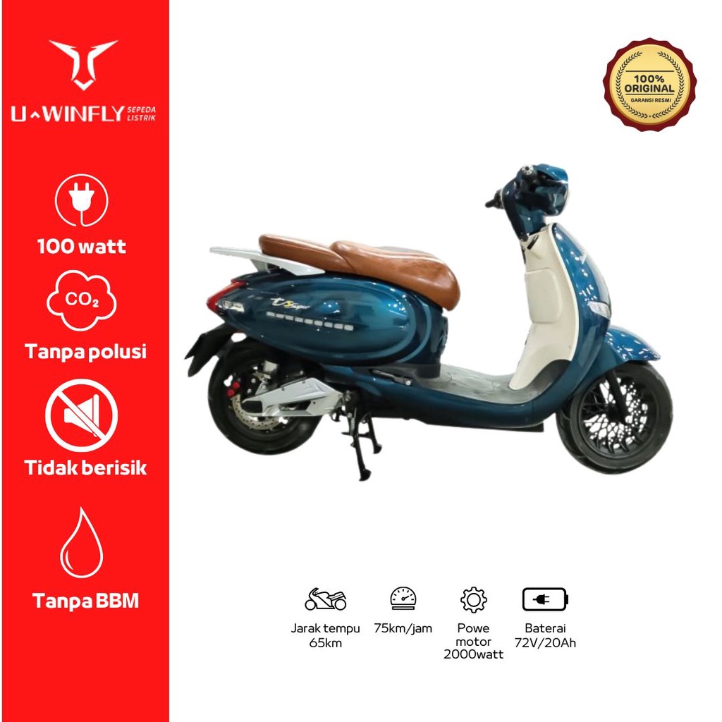 cokro.store23 Motor Listrik Uwinfly T5 Garansi Resmi