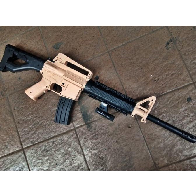 M4A1 Ris Desert [M16 Series] Dcobra Spring Rifle Toys Gun
