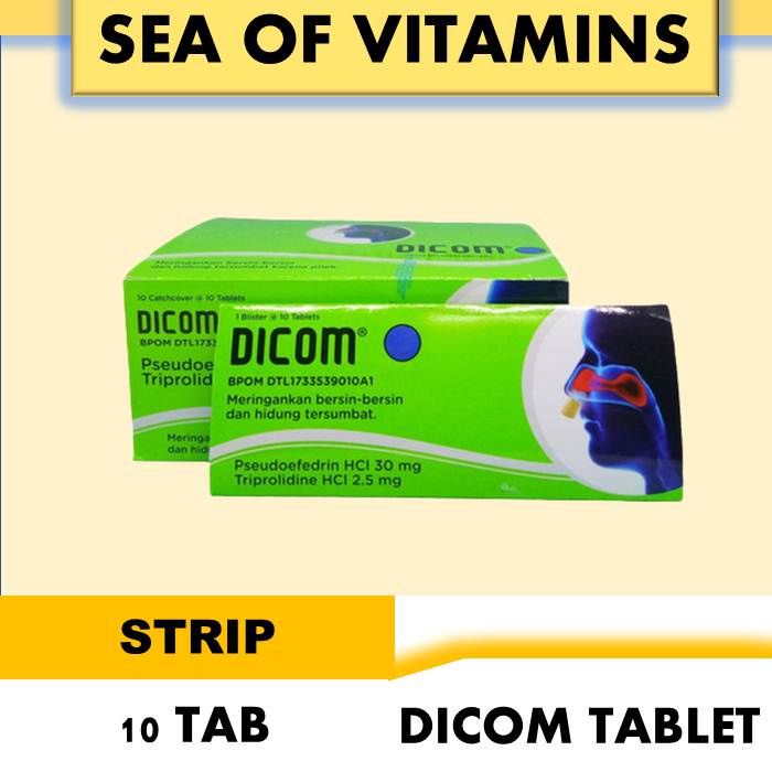 DICOM STRIP 10 KAPLET - FLU BATUK