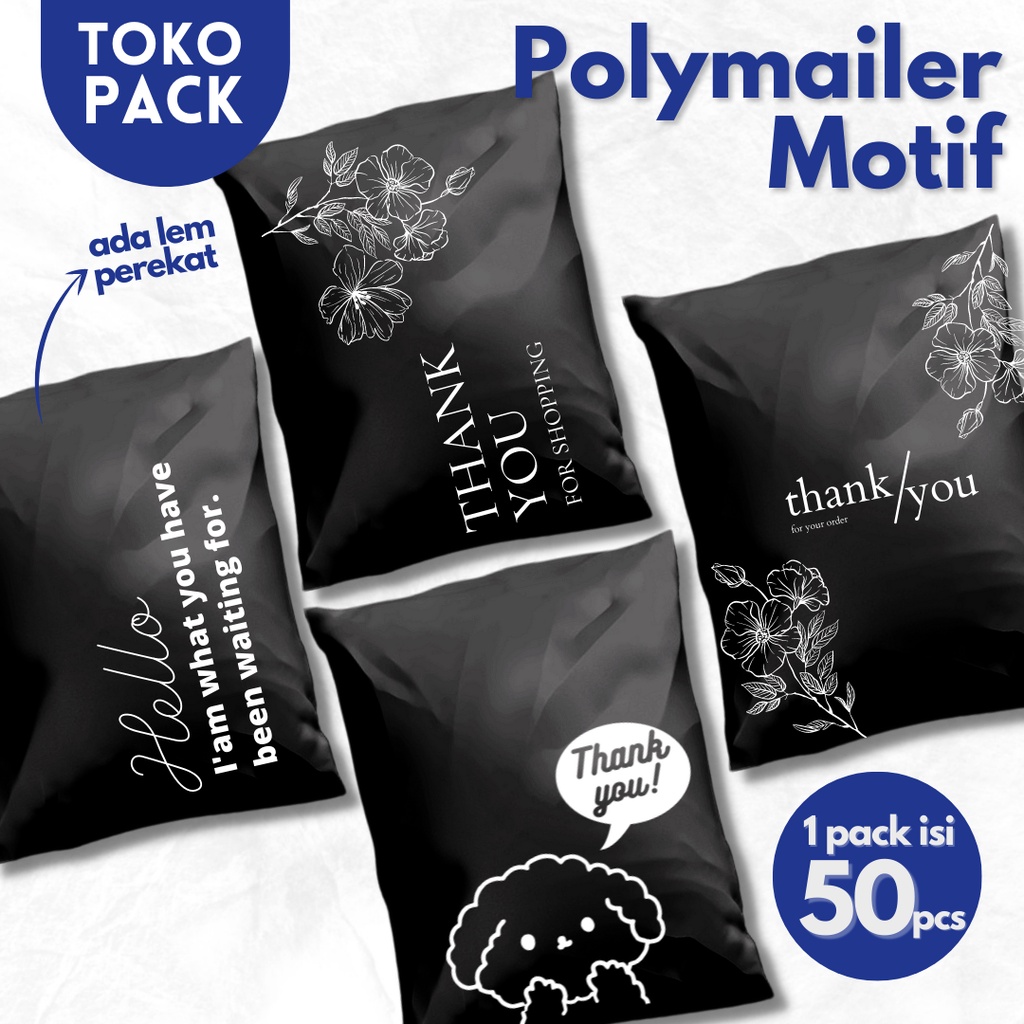 

CUSTOM SABLON PRINT POLYMAILER 25X35 30X40 PREMIUM POLIMAILER PLASTIK PACKING OLSHOP