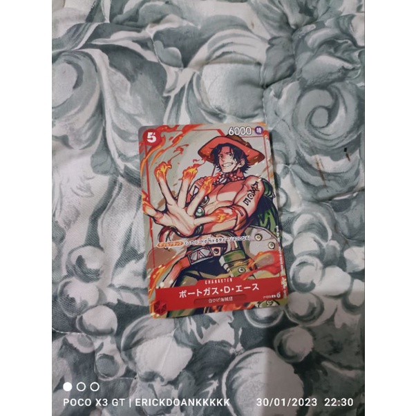 kartu/tcg one piece Promo portgas D Ace p-028