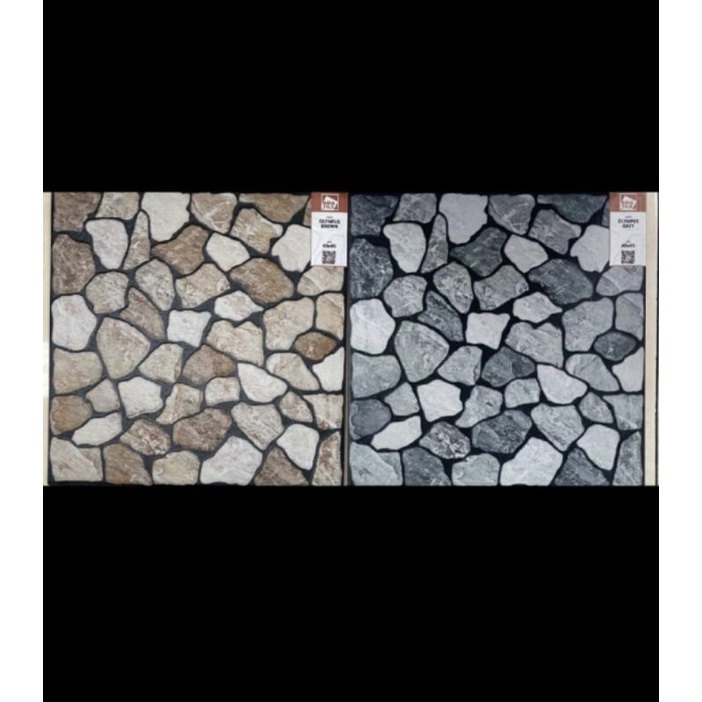 keramik lantai teras garasi kamar mandi batu kasar asia 40x40 OLYMPUS