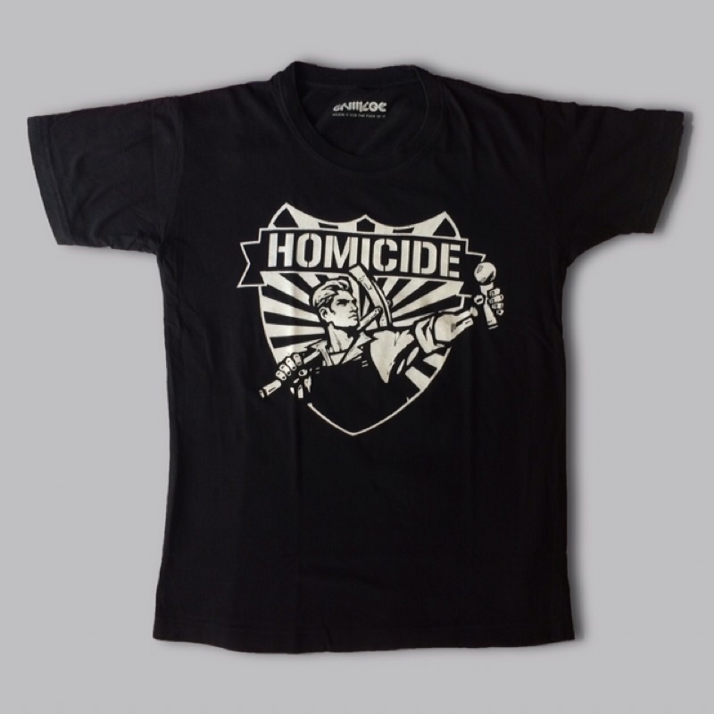 Kaos Homicide Ungovernable Original / T-Shirt Homicide Official [collector item]