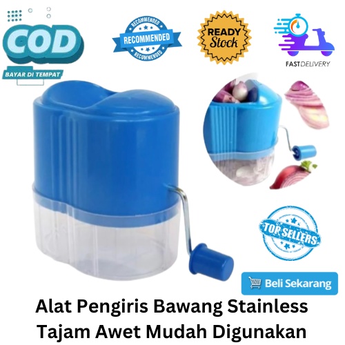 [BISA COD] PROMO Alat Pengiris Bawang Stainless Tajam Awet Mudah Digunakan Gilingan Bawang Perajang Bawang Pemotong Bawang Alat Iris Alat Potong Pengupas Blender Bumbu Murah Terjangkau