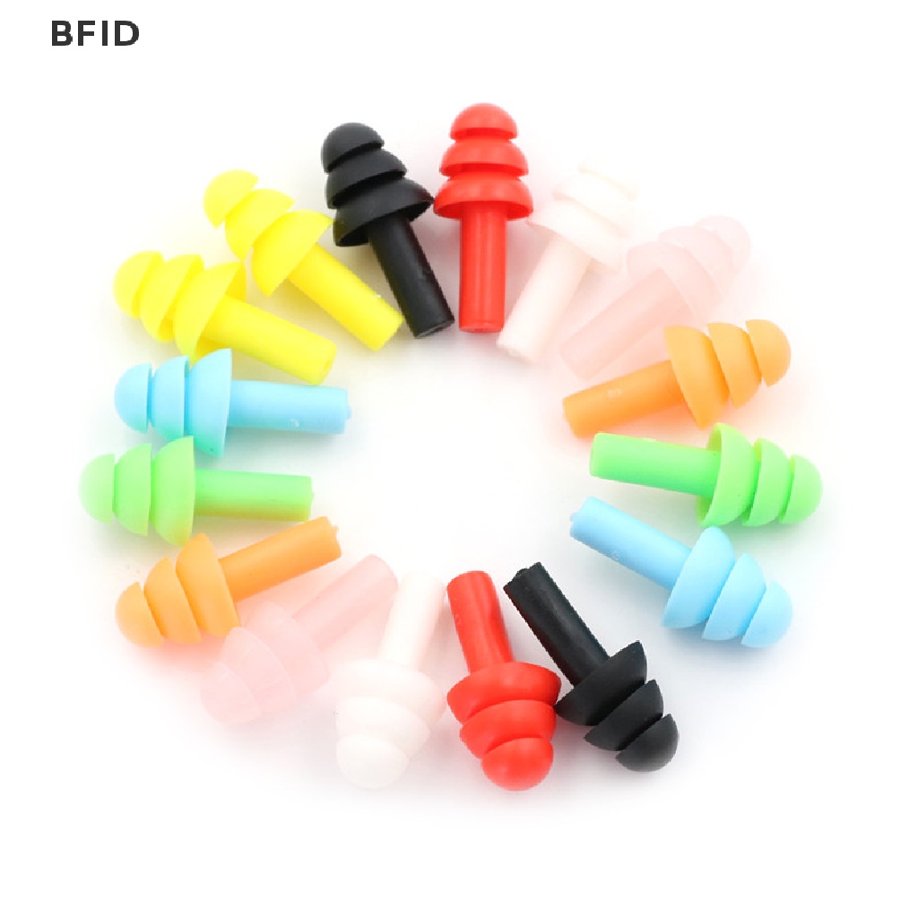 [BFID] 20pcs Penyumbat Telinga Silikon Anti Bising Earplug Nyaman Untuk Tidur Belajar [ID]