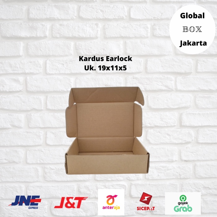 

Kardus - Dus Model Earlock POLOS - Murah Ukuran. 19x11x5 Per 10pcs