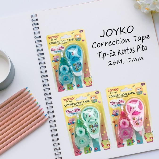 

Joyko / Correction Tape / Tip-Ex Kertas Pita / 26m CT-546