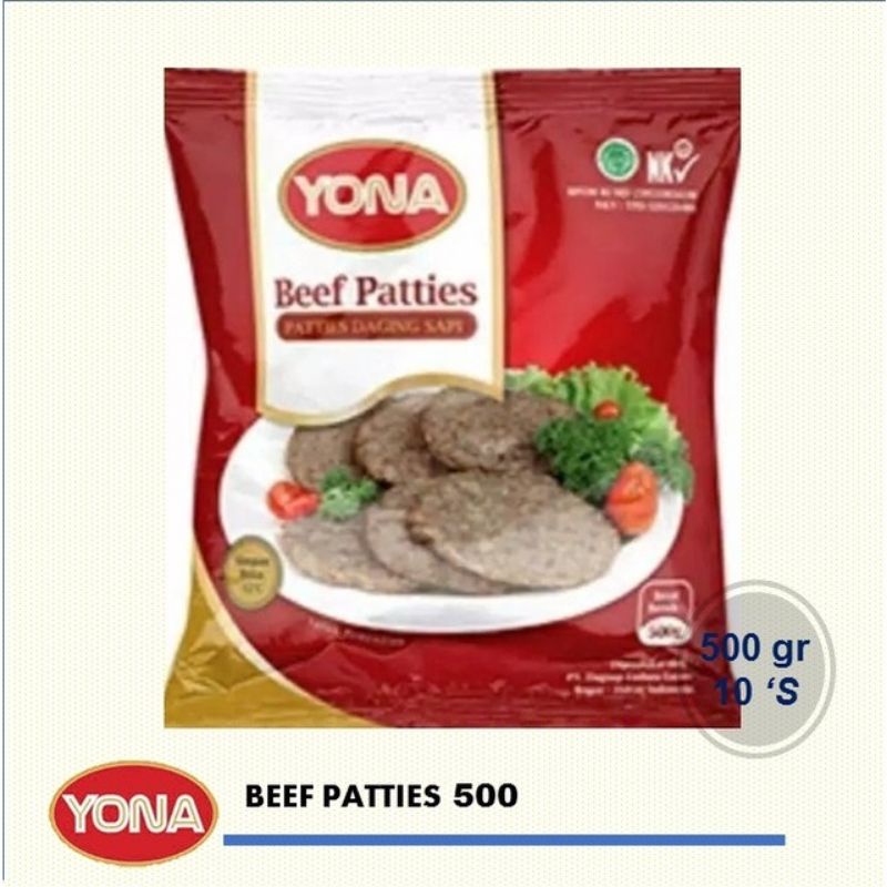 

Yona Beef Patties Daging Burger 500 gr