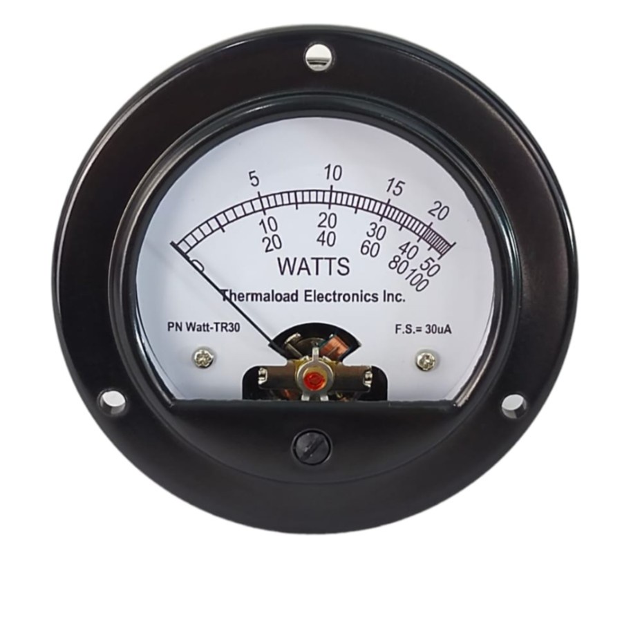 Bird 43 Wattmeter Analog 9cm Bulat 30uA Round Panel Watt Meter Thermal