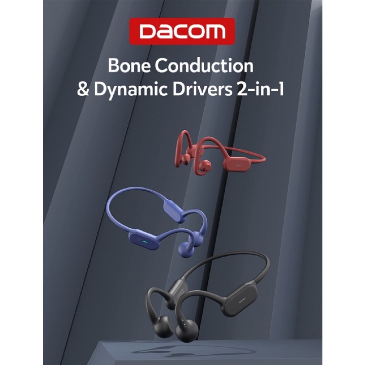 66 DACOM GEMINI G100 - 2-in-1 Sport Bluetooth Headset - IPX6 Waterproof
