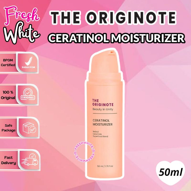 The Originote Ceratinol Moisturizer 50gr Moisturizer Retinol Cream Gel Pelembab Wajah Menyamarkan Ga