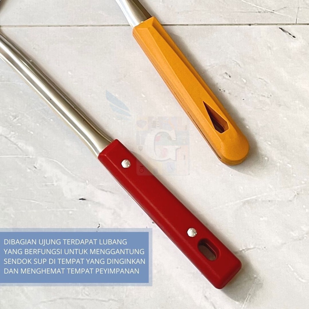 Spatula / Centong / Sutil Stainlee Steel Gagang Motif
