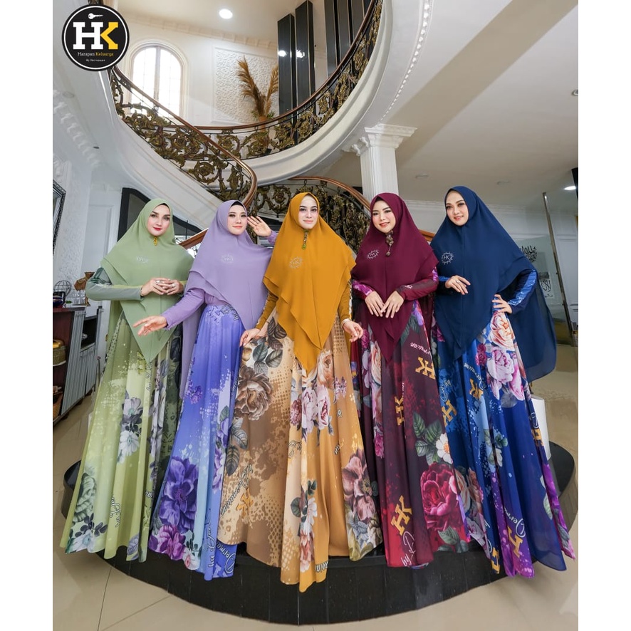 Hawa Series HK By Dermawan ORI Hijab Gamis Syari Kekinian BestSeller Terlaris Termurah Original Syar