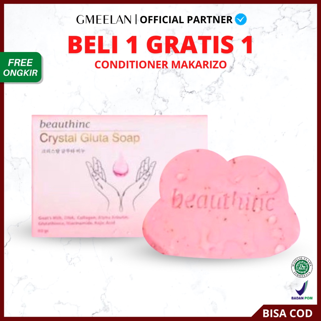 [ Ready Stock ] Beauthinc Crystal Gluta Soap - Sabun Pemutih Brightening Whitening BPOM