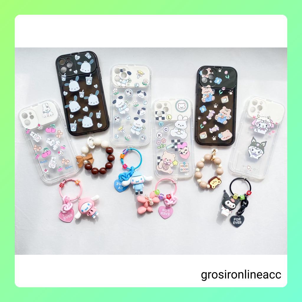 Softcase Cermin Motif karakter JJ36 DY for Iphone 7+ 8+ X Xs Xr Max 11 12 13 14 Pro Max 14+ Plus 14Plus