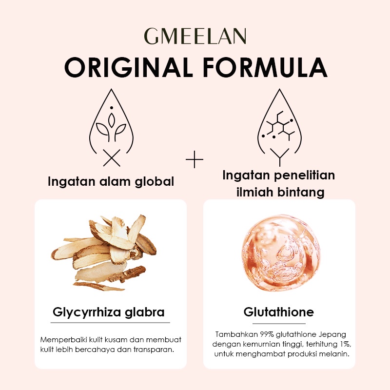 GMEELAN  LAZY CREAM GLUTA WHITENING LAZY CREAM MOISTURIZING KRIM PENCERAH DAN PELEMBAB