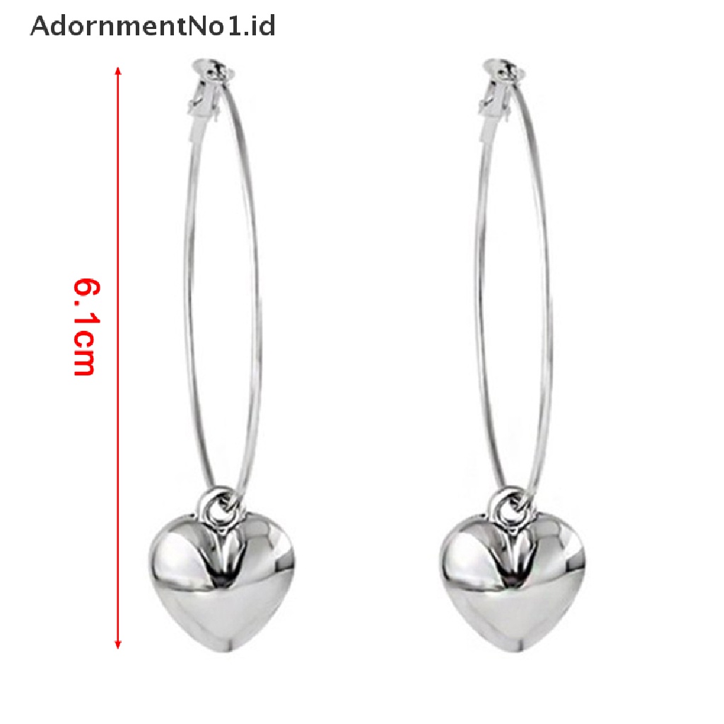 [AdornmentNo1] Anting Tusuk Hati Sederhana Untuk Wanita Warna Emas Kepribadian Stud Earrings Gadis Korea Fashion Perhiasan Hadiah Ulang Tahun [ID]