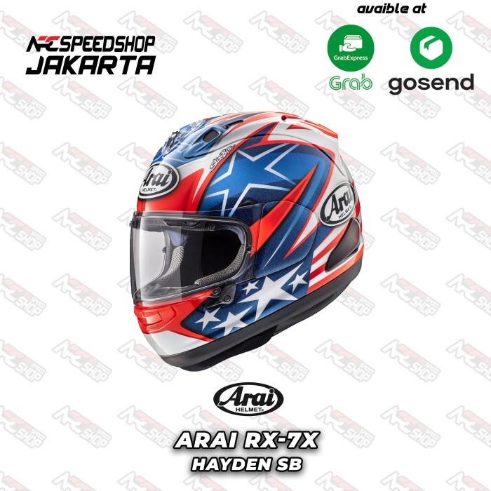 Helm Full Face Arai Rx7X Hayden Sb - Helmet Motor Rx-7X #Original