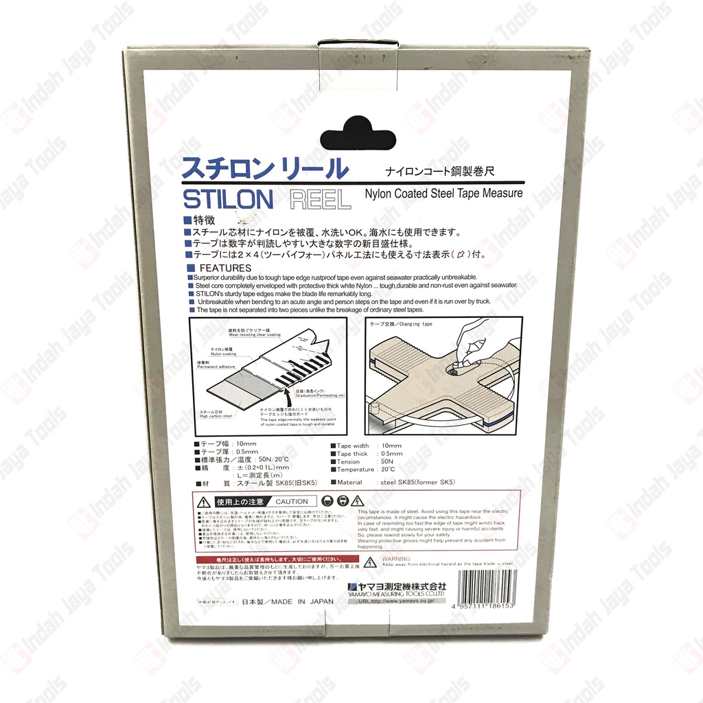 YAMAYO STILON 50 M Meteran Tancap 50M Gulung Measuring Tape JAPAN