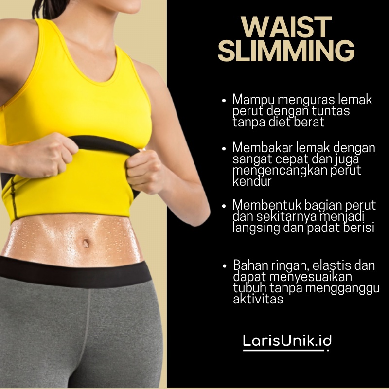 Korset Perut Buncit Pelangsing Waist Hot Shapers Korset Pembakar Lemak Pria Wanita Underwear