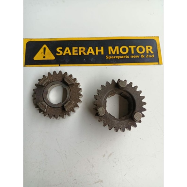 gigi 5 Honda gl pro gl series BLACK ENGINE mata 25/25 t. nafas panjang