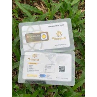 Image of micro gram fine gold 0.001 emas murni 24 karat
