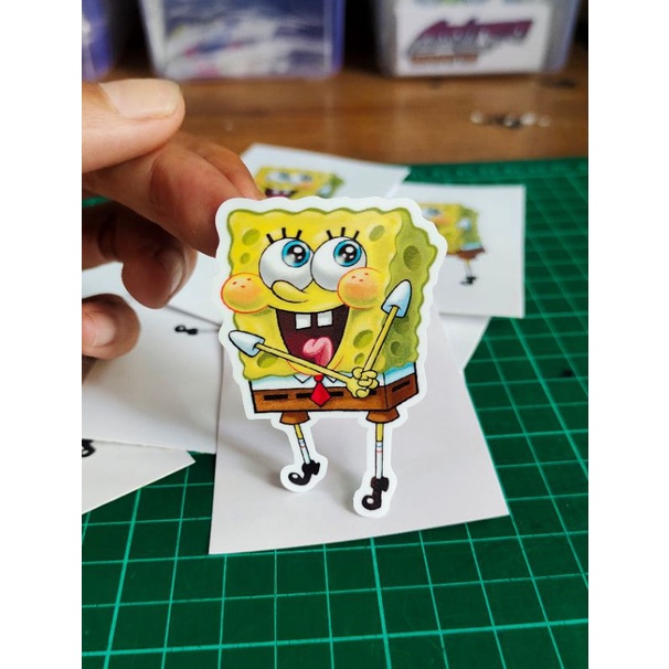 

stiker print Spongebob stiker lucu murah keren