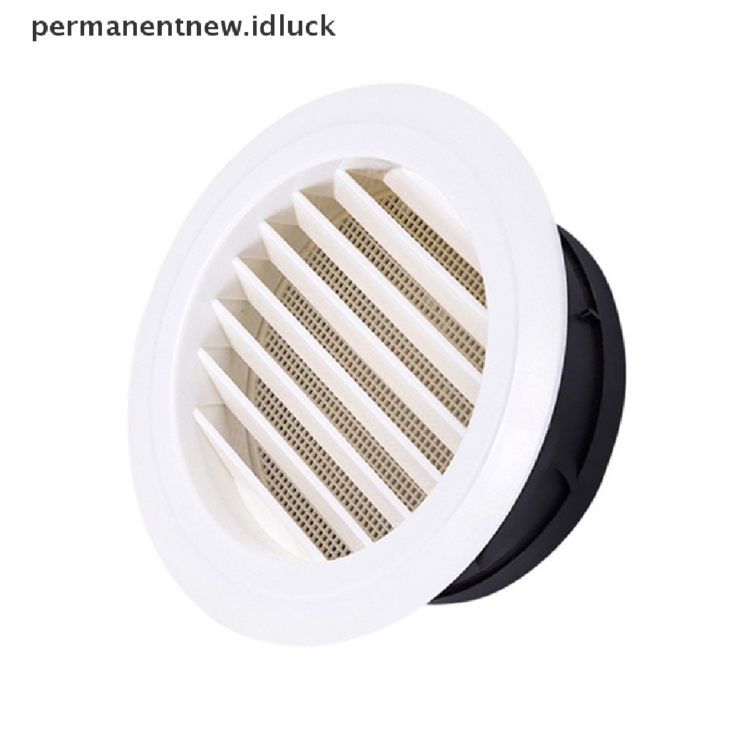 [luckypermanentnew] Exterior Wall Air Vent Grille Plastik Putaran Udara Exhaust Vent Gril Ducg [ID]