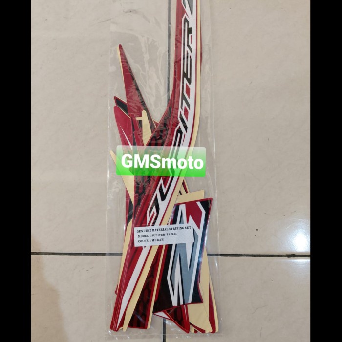 TERLARIS | Striping motor Jupiter Z1 2014 / Stiker body Jupiter Z1 2014 - Merah