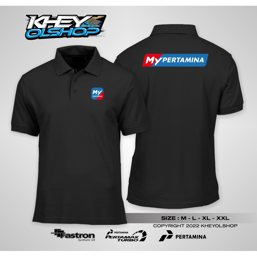 BAJU MY PERTAMINA / KAOS POLO MY PERTAMINA / POLO TSHIRT MY PERTAMINA / KAOS KERAH MY PERTAMINA LOGO