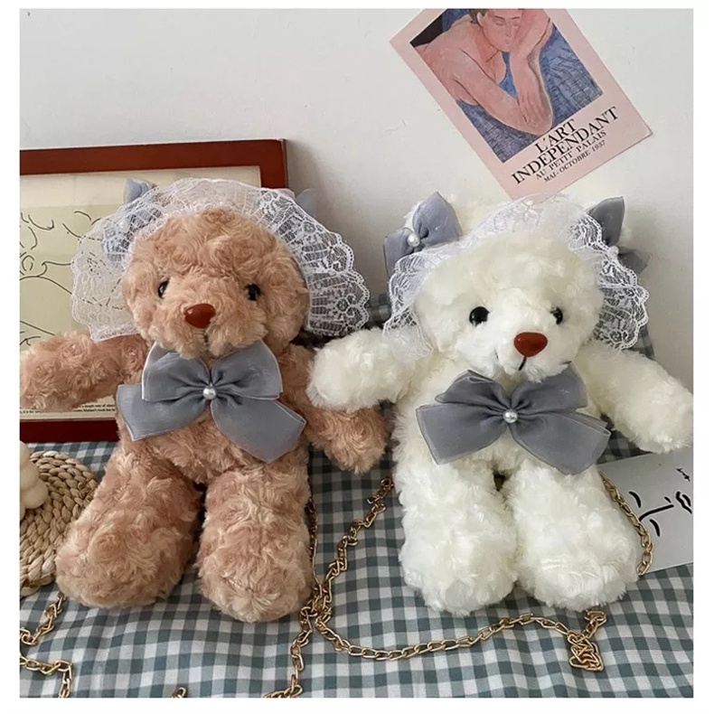 Mochila Store - Tas Boneka Sticth Beruang Bear Bulu Halus Serba murah Tas Unique Tas Ransel Gemoy Tas Boneka Serba serbi Termurah Terpopuler