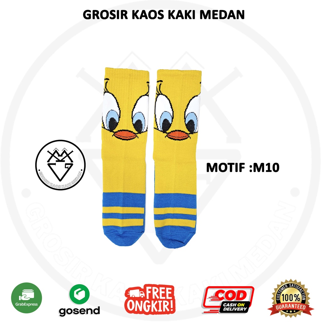 DISKON KAOS KAKI SKATE OLDSCHOOL MOTIF M10 CEWEK COWOK