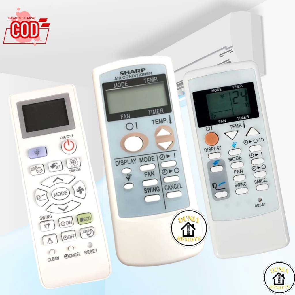 Remot Remote AC SHARP SERIES PLASMACLUSTER ION baby eco