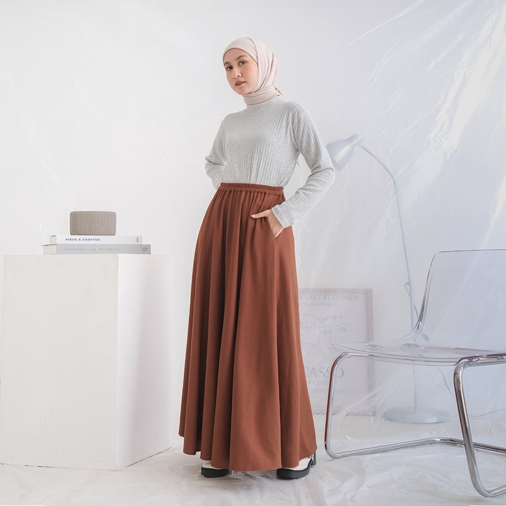 Vafe Skirt by Rokgaliya | rok lebar | rok waffle | rok daily