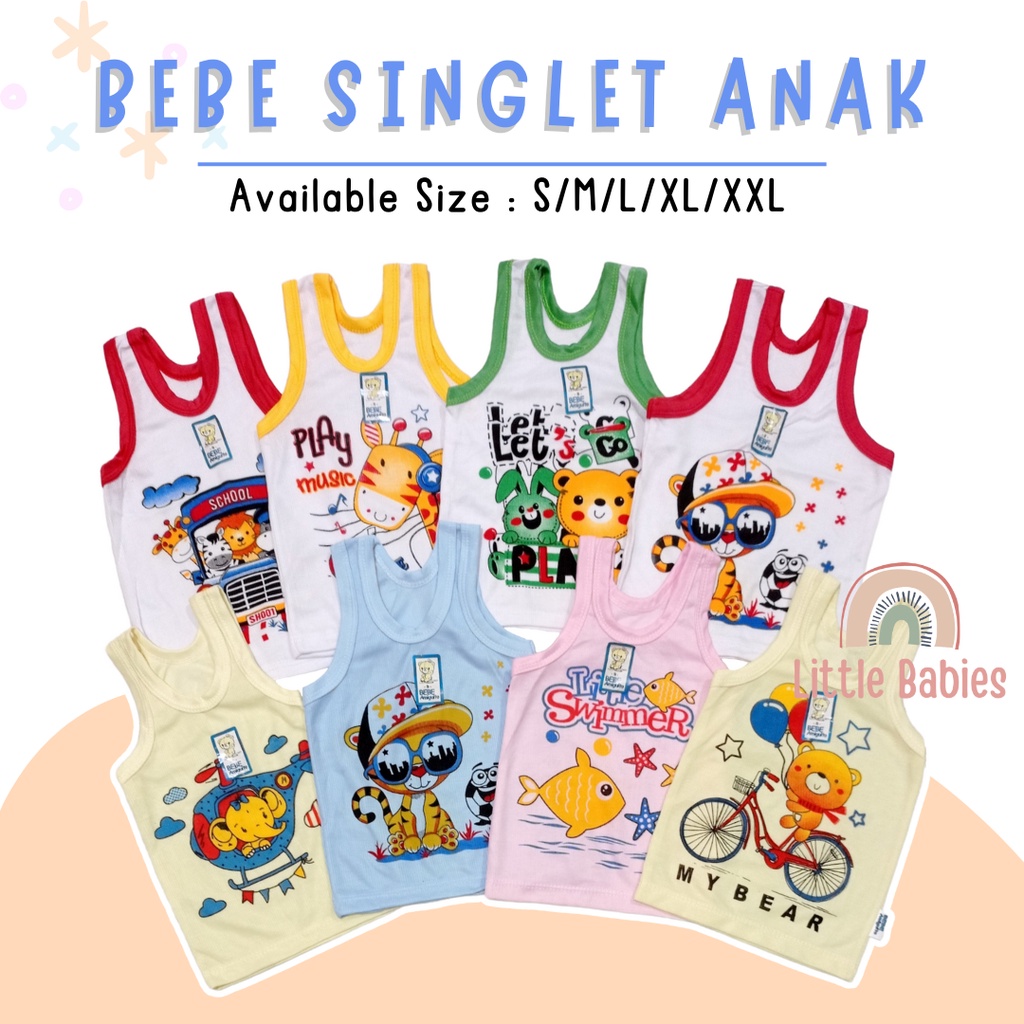 BEBE Singlet Anak Murah SNI / Kaos Dalam Anak Bayi Murah