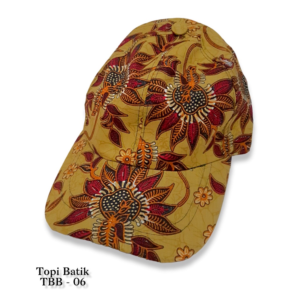 Topi Batik Baseball Handmade Batik Cap TBB_06 / Topi Batik Kain Baseball Jogja