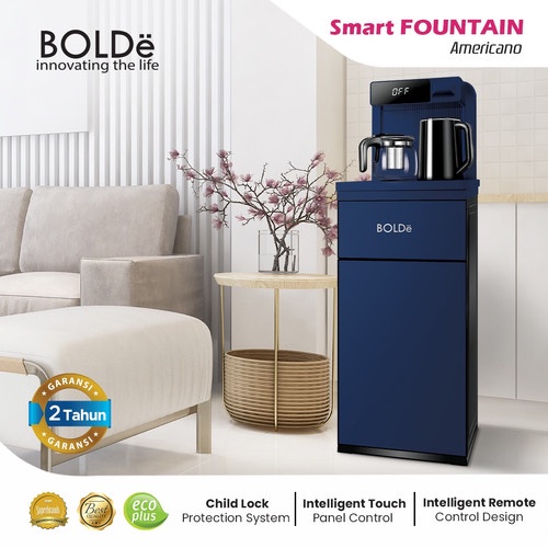 BOLDE SMART DISPENSER  GALON BAWAH AMERICANO + 2 TEKO PEMANAS NEW PRODUK BOLDE