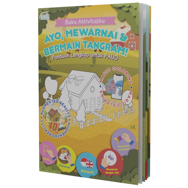 [Buku-MAP] Buku Aktivitasku : Ayo, Mewarnai & Bermain Tangram - Panduan Lengkap Untuk PAUD