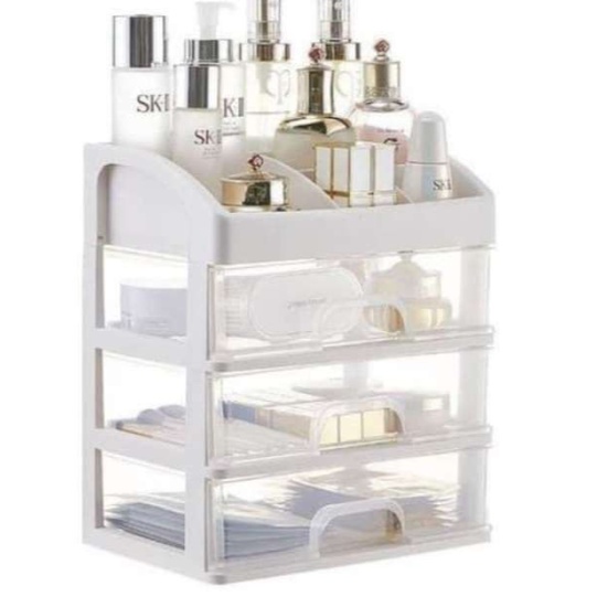 [RPA] RAK DOMI KOSMETIK 3 SUSUN TEMPAT KOSMETIK MAKE UP STORAGE ORGANIZER