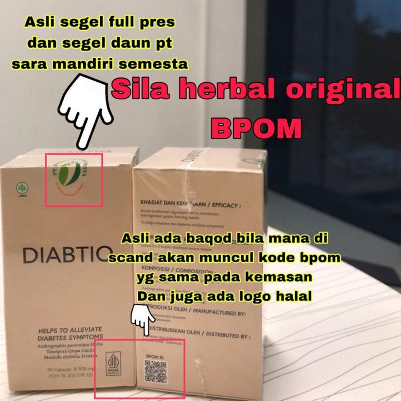 DIABTIQ ASLI ORIGINAL OBAT DIABETES ASLI AMAN BPOM HALAL