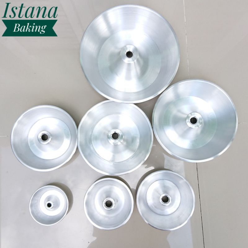 Istana Baking 12pcs Loyang Bolu Aluminium Cetakan Bolu Tulban/Sponge Cake Aneka Ukuran/ Bolu Chiffon Aneka Size Aluminum Prees Perlusin Lusinan Termurah Terlaris