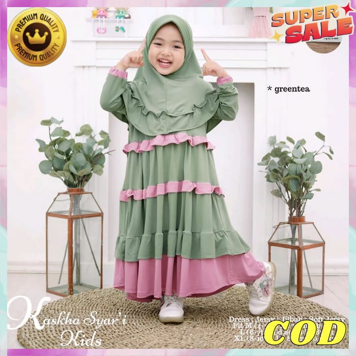 Gamis Anak Bsju Games Remaja Tanggung Modern Lebaran Remaja Busana Muslim Anak Games Polos Kids Bisa