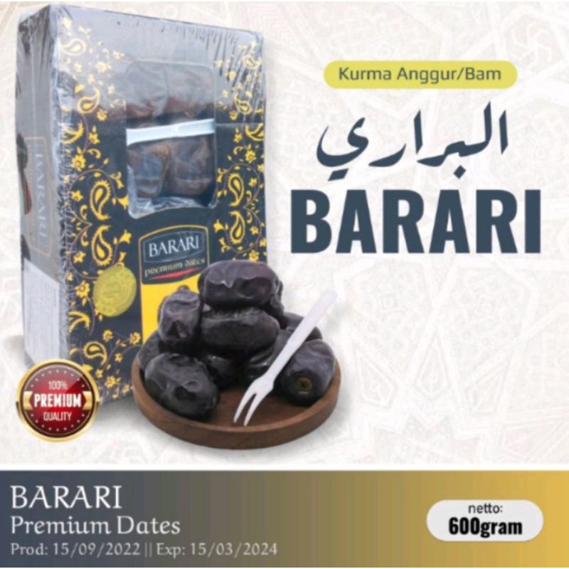 

KURMA BAM ANGGUR BARARI 100% ORIGINAL 600gram