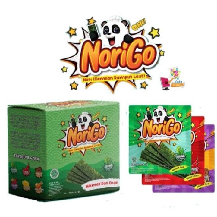 Norigo | Rumput Laut Panggang | 12 Bks @ 3 Gr