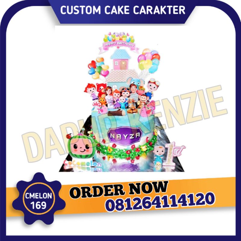 

CAKE KUE ULANG TAHUN KARAKTER COCOMELON