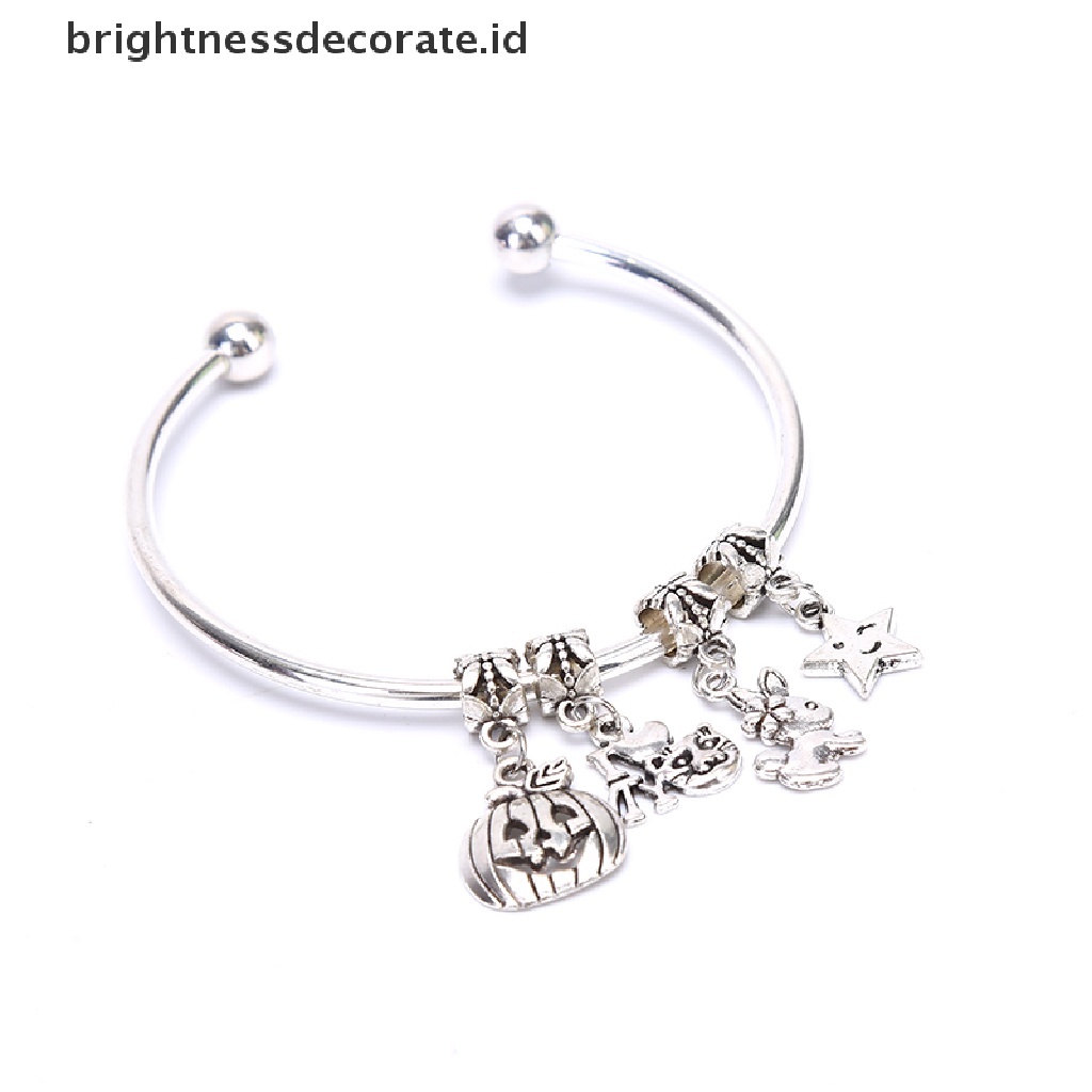 [Birth] Fashion Gelang Perak Wanita Dasar Bangle DIY Pembukaan Bare Chain Membuat Perhiasan [ID]