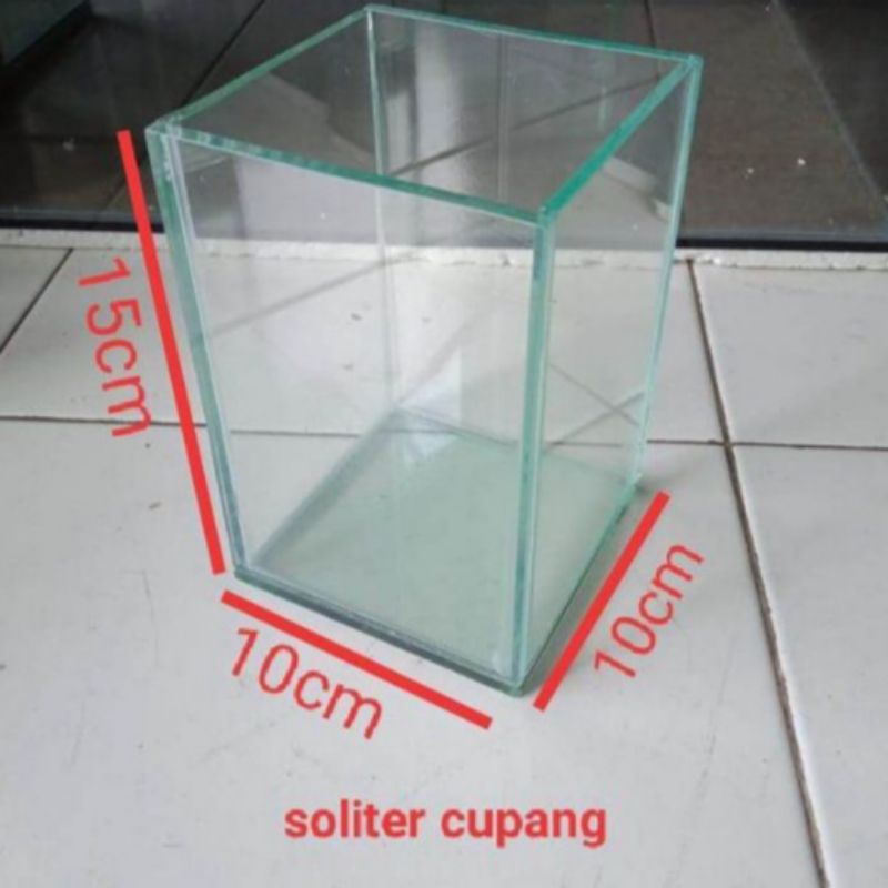 Aquarium Soliter Ikan Hias Ikan Cupang Ikan Guppy
