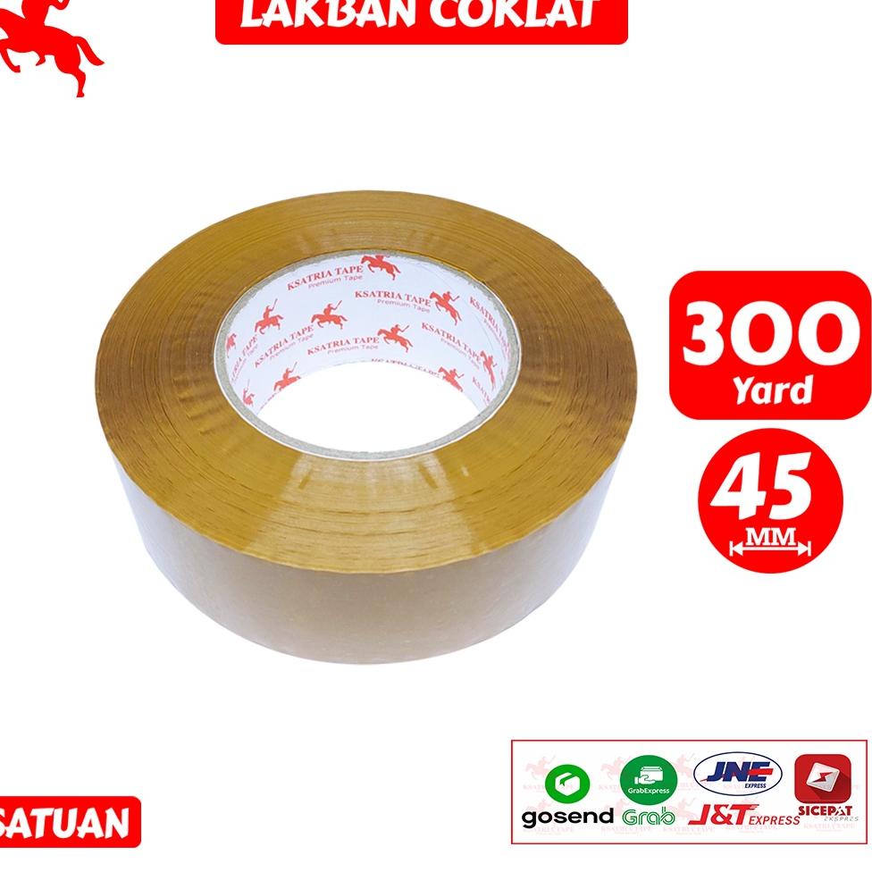 

Terbaik Lakban OPP Tape / Lakban Coklat KSATRIA Tape 300 Yard gas !!
