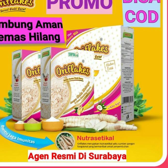 

Promo | BMH|Oriflakes Sereal Umbi Garut Solusi Asam Lambung Maag Gastro Gerd 350 Gram, Oriflakes Asli