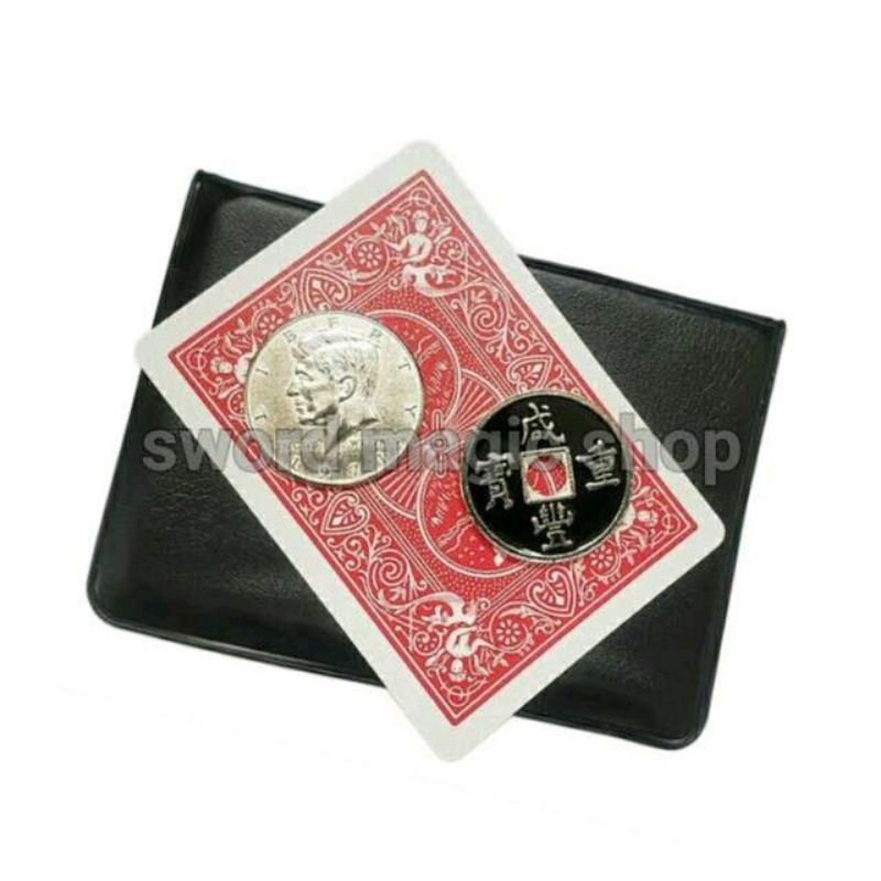 Alat Sulap Lethal Tender Coin - Sulap Koin Half Dollar dan Chinese Coin - Trik Sulap Koin Bertukar T